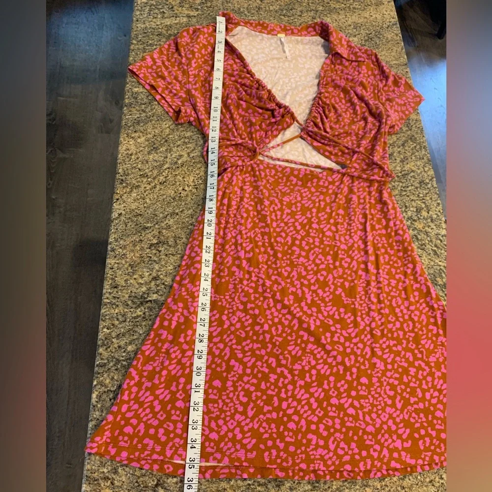 Free People Marsaille Mini Dress in Rust combo size XL - Picture 10 of 10